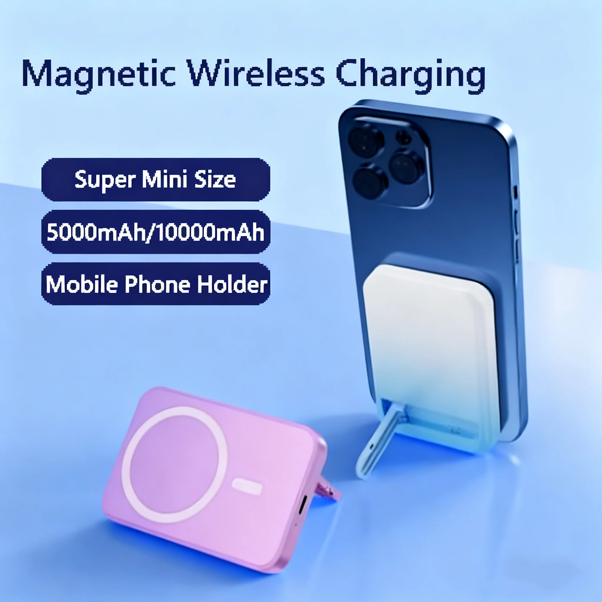 

Power Bank 10000mAh 15W Magnetic Wireless Charger Type C for iPhone 16 Samsung Portable Powerbank Magsafe External Battery Pack