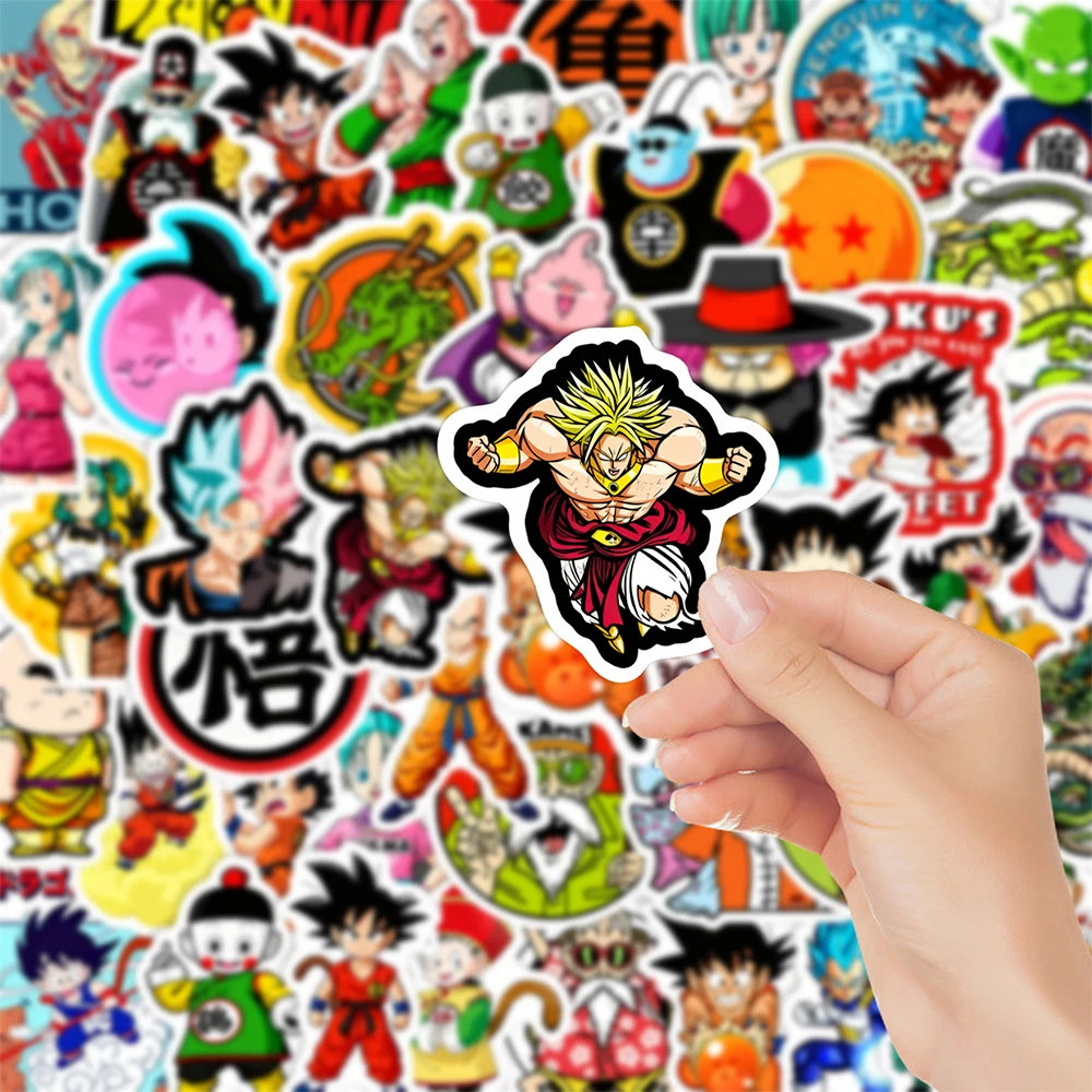 10/30/60pcs Dragon Ball Klassieke Anime Stickers Waterdichte Graffiti DIY Skateboard Bagage Telefoon Cartoon Son Goku decals Verpakking