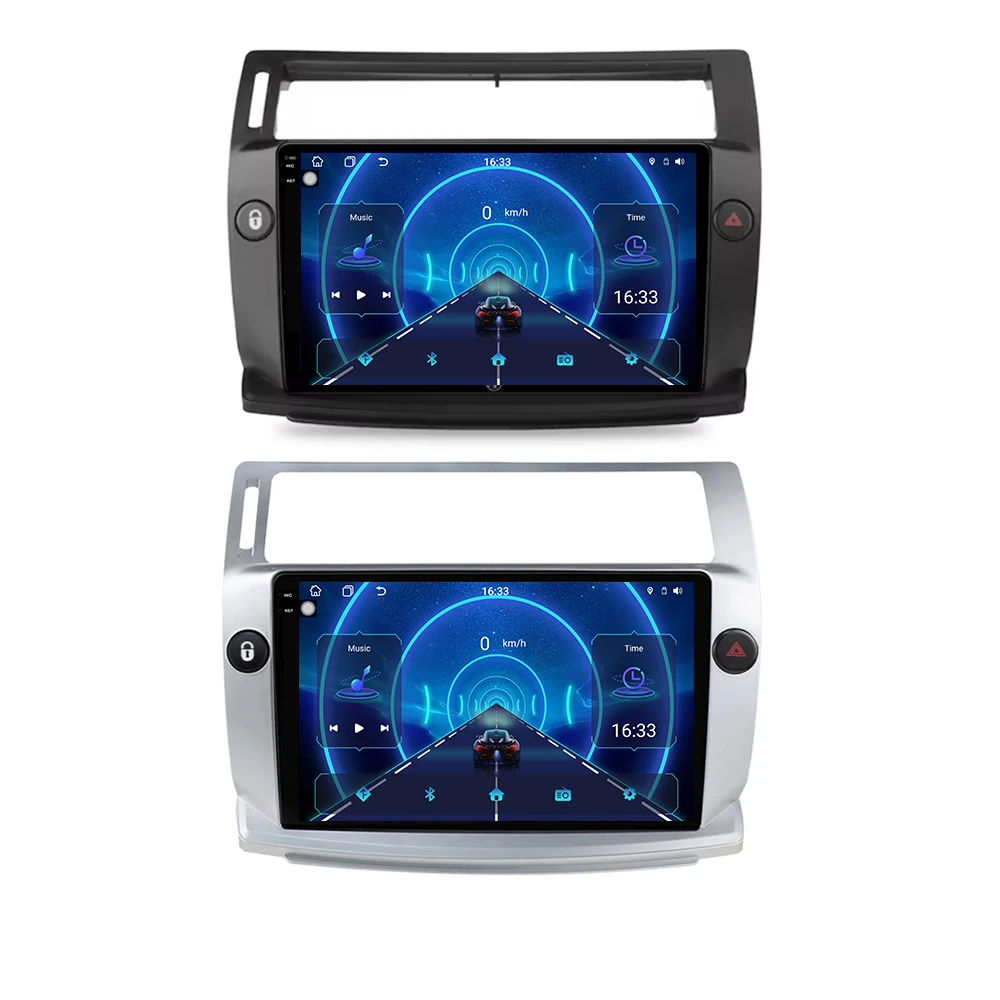 Android 16 multimediaspeler GPS autoradio navigatiesysteem voor Citroen C4 C-Triomphe Quatre 2004-2014 met Carplay - afbeelding 2