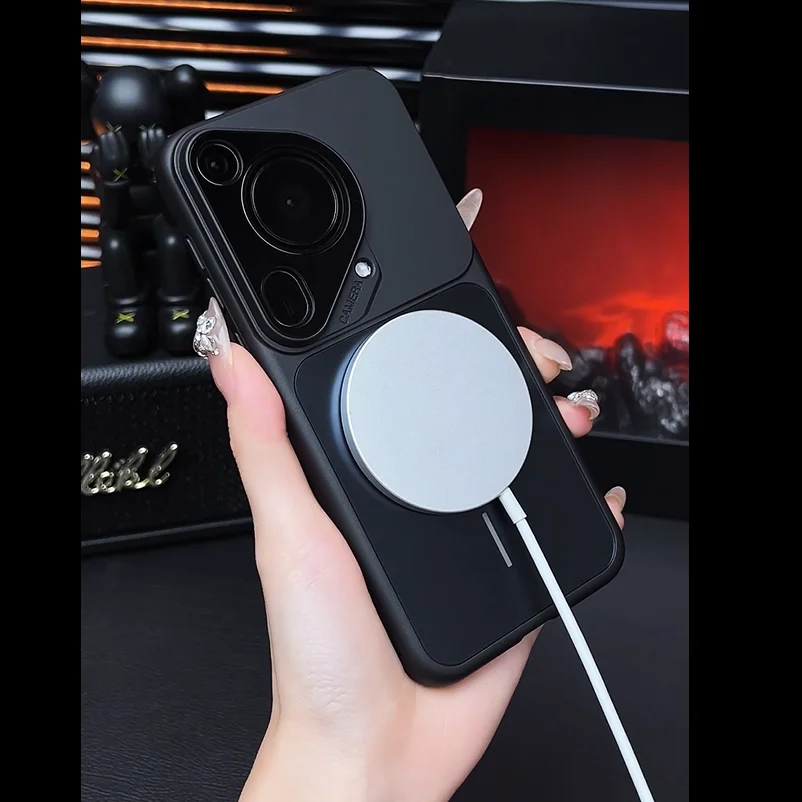 

For Magsafe Wireless Charge Case For Huawei Pura 70 Ultra Instantly Transform into iPhone 17 Pro Cover For Pura 70 Pro Plus Case