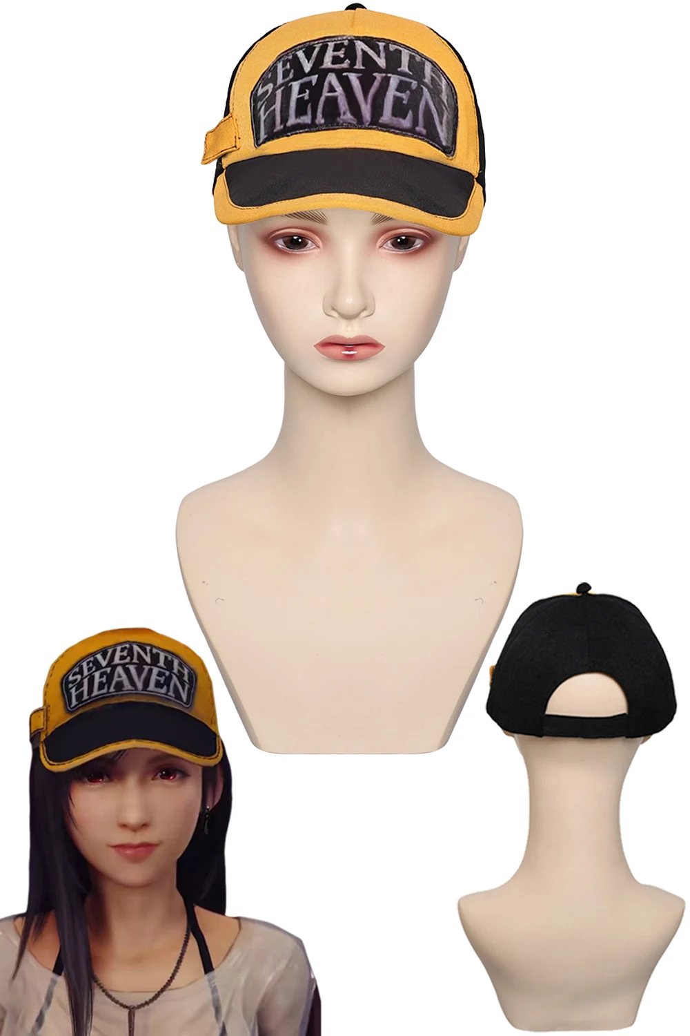 Tifa Cosplay Fantasy Hat rekwizyt akcesoria do kostiumów Anime gra Final Fantasy VII bejsbolówka damska kostium na Halloween