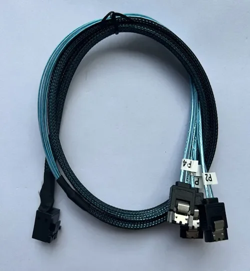 8643 pairs of 4SATA 1-to-4 Mini SAS array card connected hard disk data cable 0.75cm