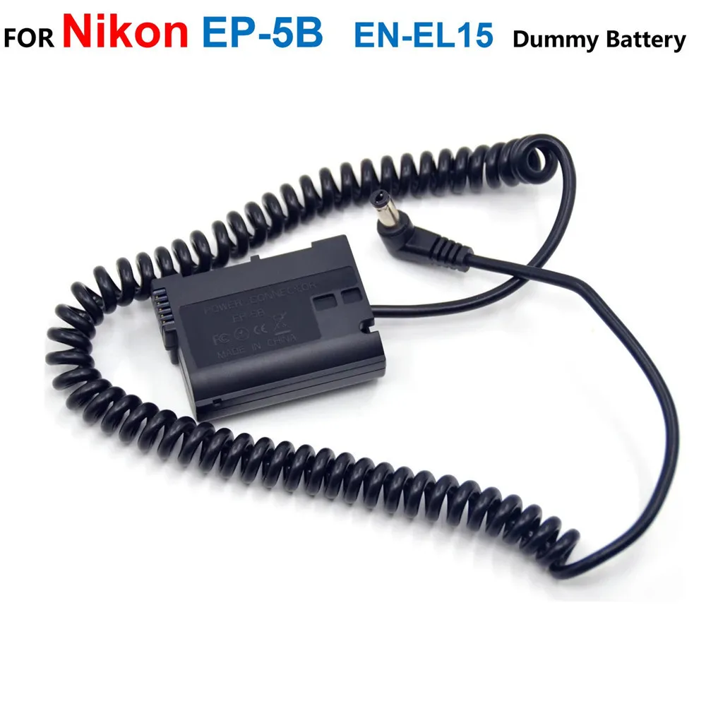 

EP-5B DC Coupler EN-EL15 ENEL15 Fake Battery For Nikon Z6 Z7 1 V1 D7500 D7200 D7100 D7000 D850 D810 D810A D800 D800E D750 D