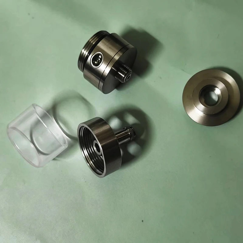 YFTK Empire V RTA 23MM 3.5ML SS316+PMMA malzemeden yapılmış yeniden yapılandırılabilir tank, Hava pimleriyle birlikte 0.8/1.0/1.2/1.4/1.6/1.8/2.0MM Yedek Parçalar