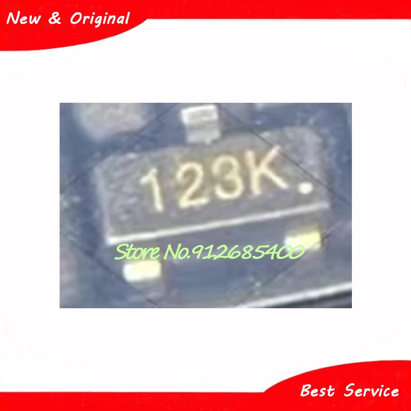 10 Pcs/Lot BSS123K-TP BSS123K 123K 100V 170MA SOT23 New and Original In Stock