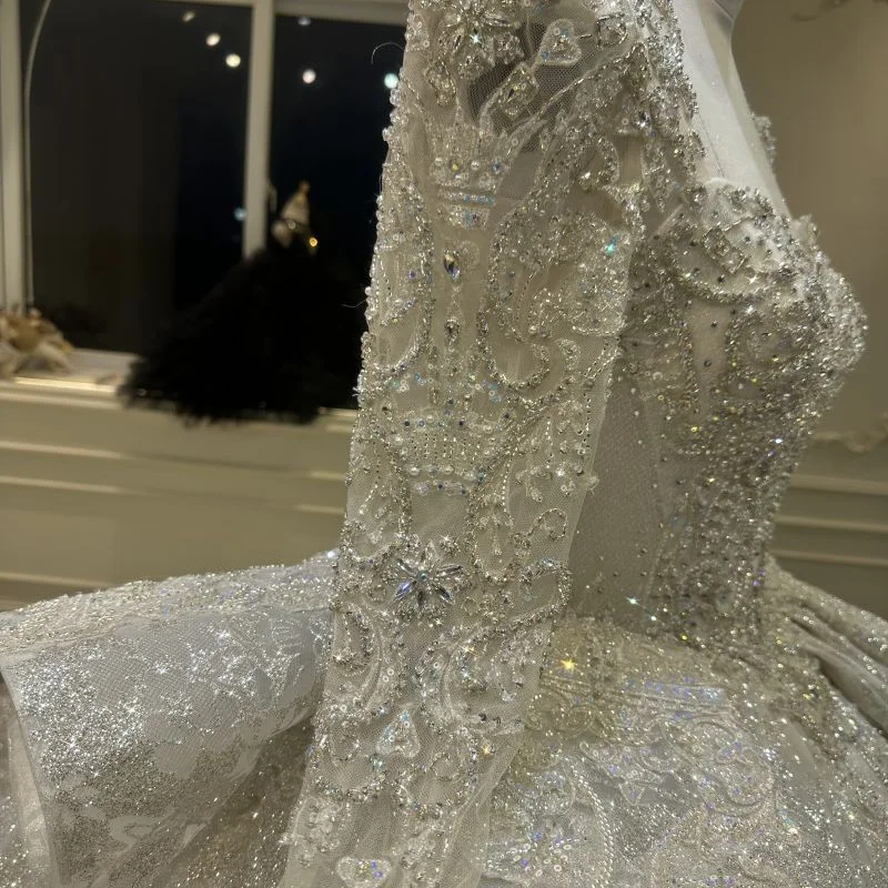 Vestido de casamento high-end, Indústria pesada, Cauda, Novo, 2024