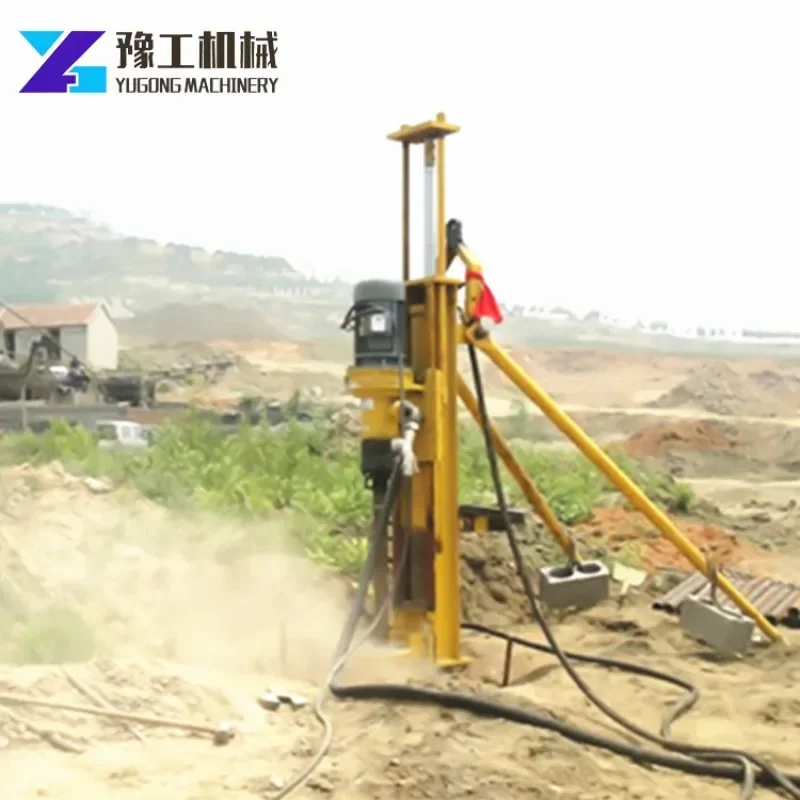 Air Compressor Dth Diling Rig 60m Dth Drilling Rig Machine Foundation Project Borehole Drilling Rig