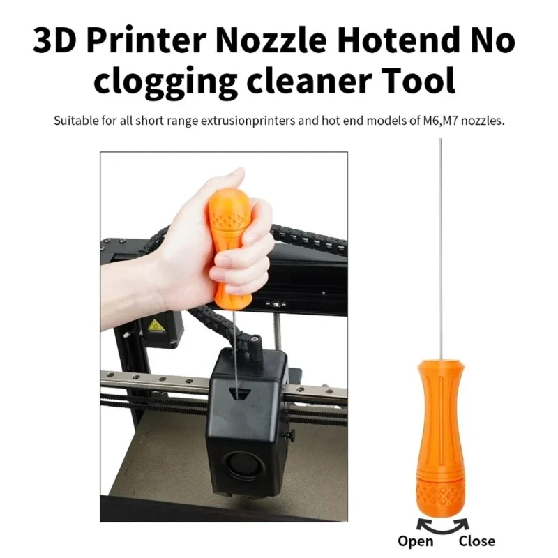 Comprehensive Nozzle Care Package No Clogging Nozzle Cleaner Set for 3D Printing Highly Temperature Resistant