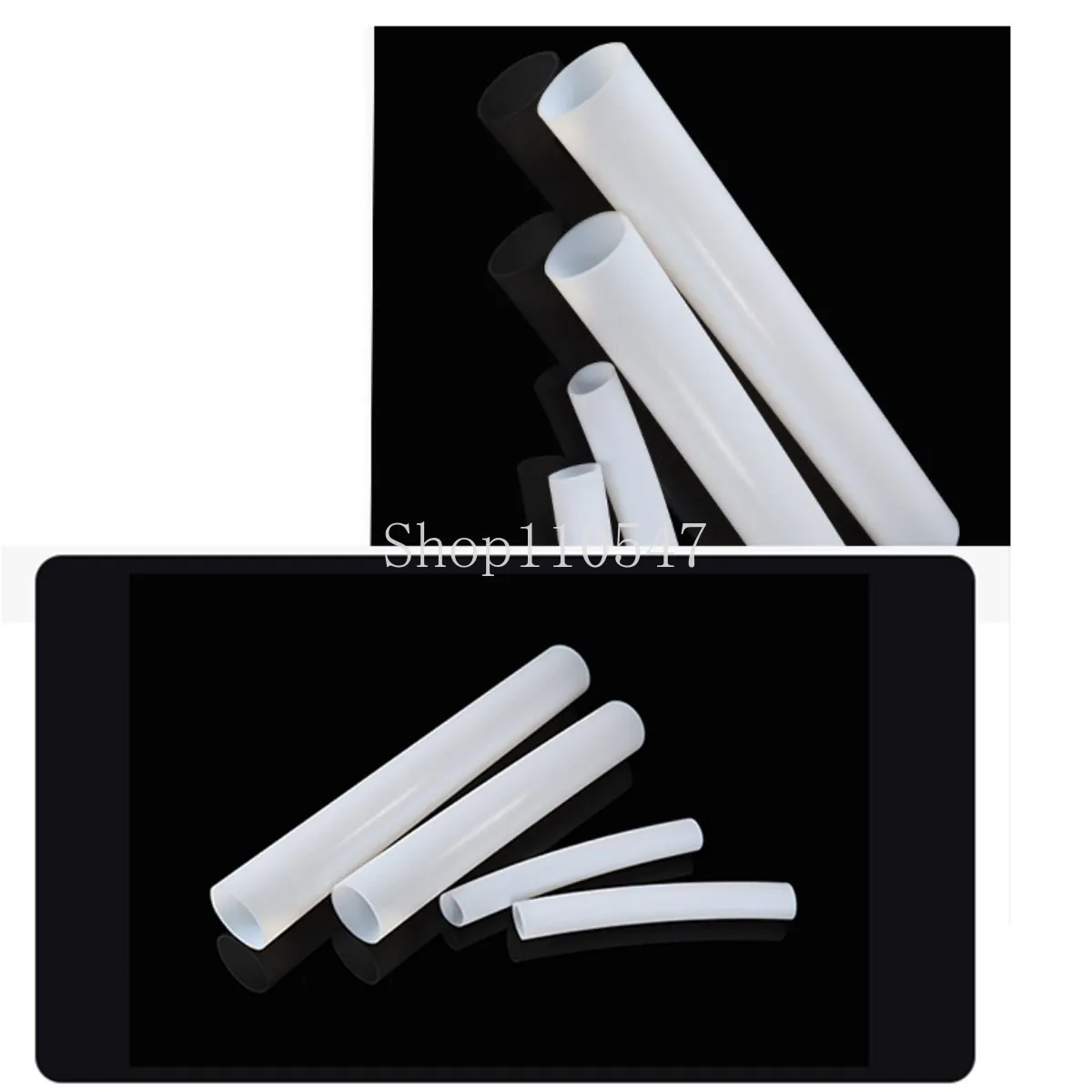 Tube PTFE Polytetrafluoroethylene Tube ID 0.3~10 mm Capillary Insulated Hose Rigid Pipe Temperature Corrosion Resistance