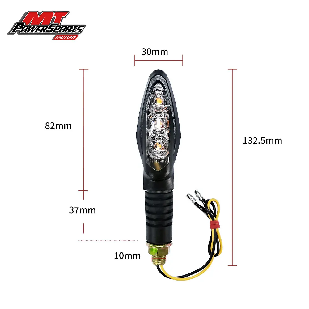 Indicator Light Turn Signal For Harley Kawasaki Yamaha Suzuki Off Road Motorcycle Universal Flasher Front Rear Blinker Lamp