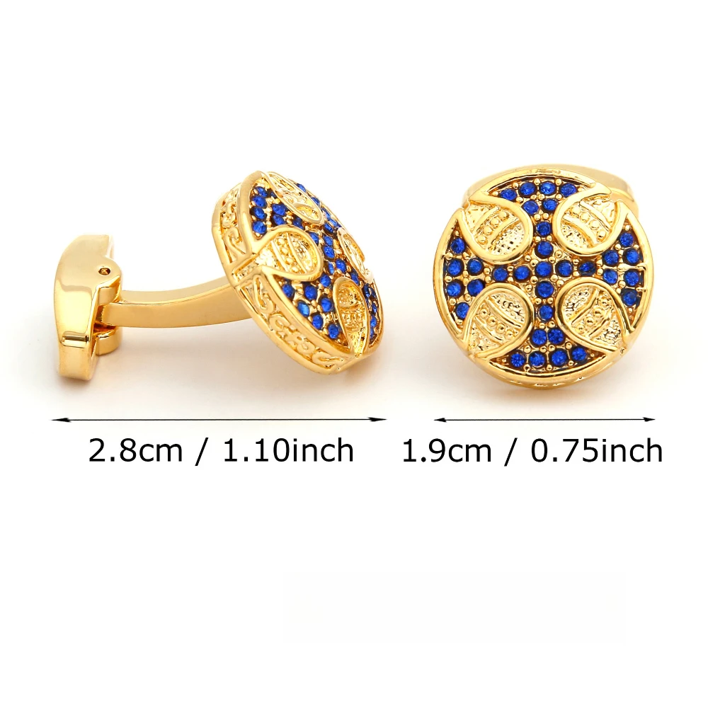 Exquisite Shirt Embossed Cufflinks Men's Business Dress Cuff Buckle Banquet Gifts With Complimentary Accessories And Ornaments