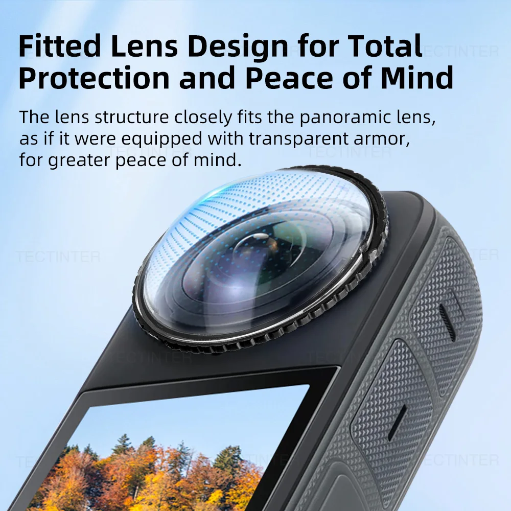 فيلم الزجاج المقسى ل Insta360 X4 X5 حامي الشاشة المضادة للخدش عدسة الحرس غطاء مجموعة واقية 360 ° ملحقات كاميرا الفيديو