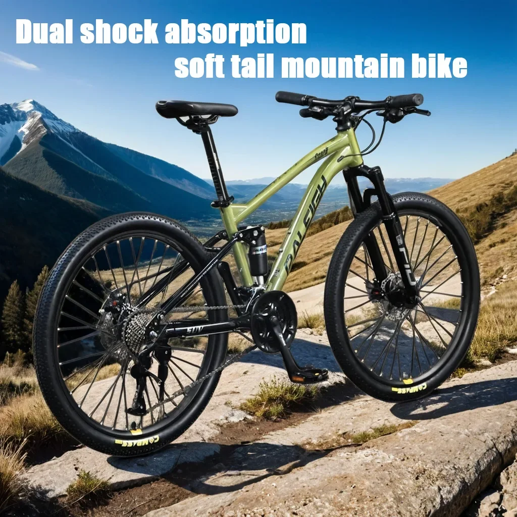 soft tail Mountain Bike 24/26/29 inch mtb  Full Suspension Downhill Bike 30speed Cross Country bicicleta cable disc brake aldult