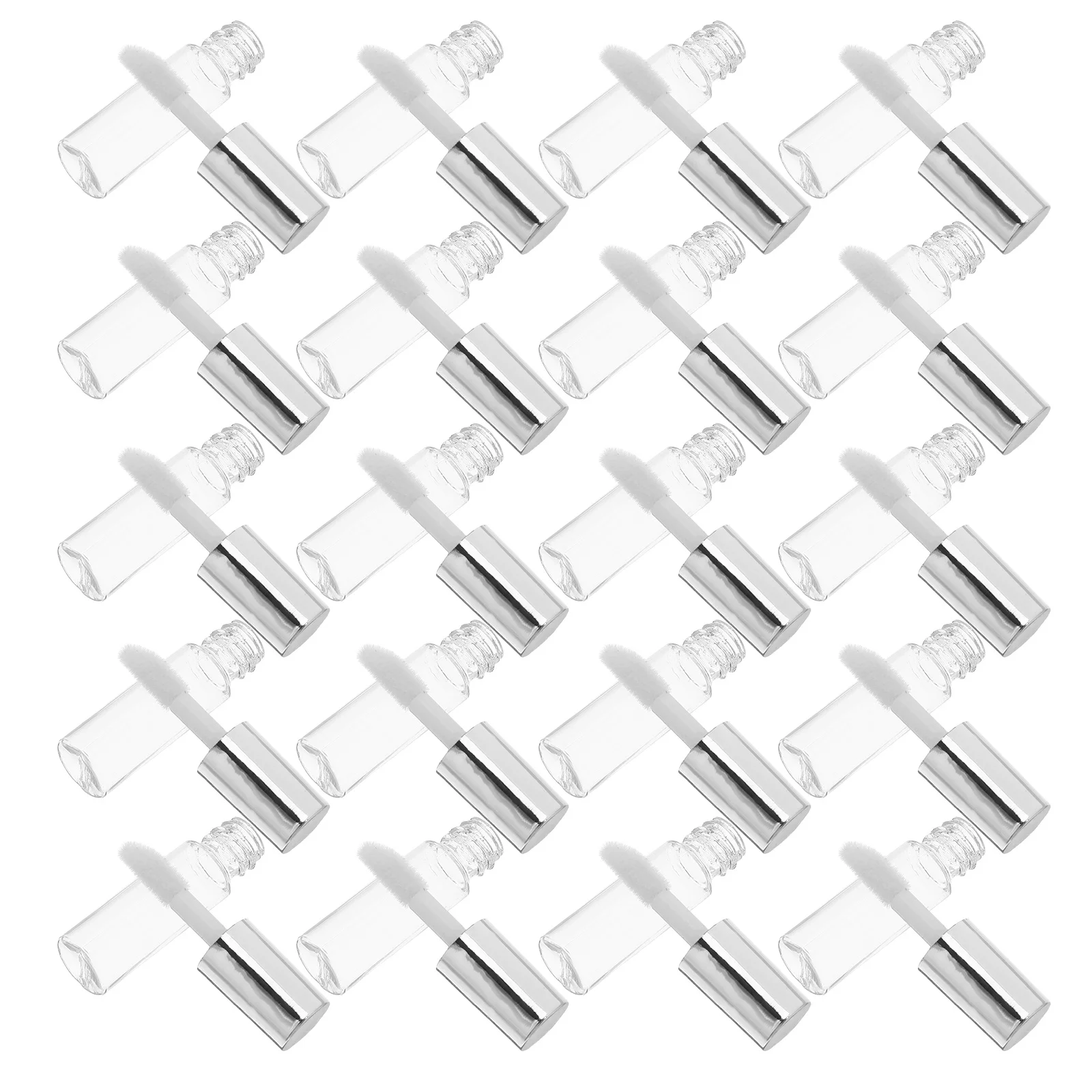 30 個の空のグロスチューブ 1.2 ミリリットルミニポータブル詰め替え可能な透明プラスチック容器 DIY リップオイルグレーズ漏れ防止旅行用スクイーズ