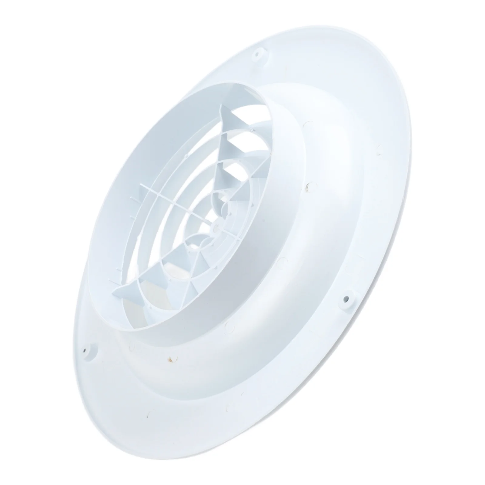 ABS Round Duct Ventilation Cover with Adjustable Airflow Control Panel for Indoor HVAC Systems Wall or Ceiling Installation