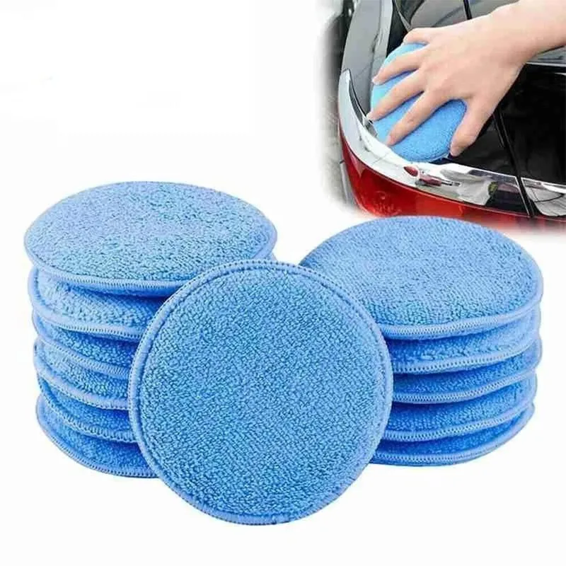 14 pcs Car Buffing Pads with Washable Reusable, ideal for Furniture Polishing and Car Auto Detailing, Gentle On Surfaces