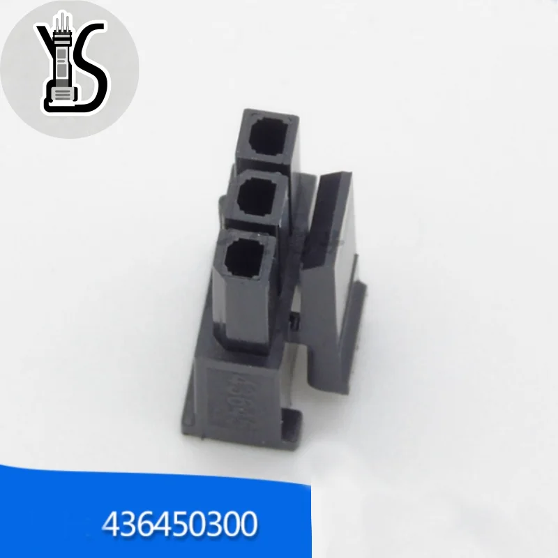 100PCS Original genuine Automotive Connector 43645-0300 FOR Car Micro-Fit 3.0 Receptacle Housing Single Row 3 Circuits
