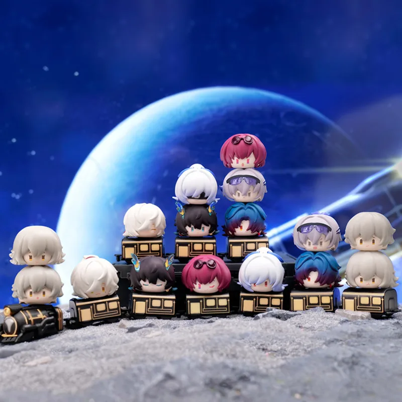 

Honkai Star Rail Chibi Stacking Game Dan Heng Jing Yuan Kakavasha Aventurine Dr.Ratio Stelle Caelus Model Train Base Figurine