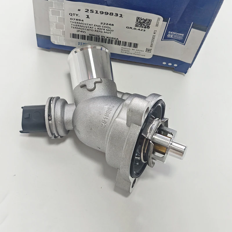Original Aluminum Engine Coolant Thermostat Housing Assembly OEM# 25199831 For Chevrolet Spark M300 1.2L L4 2013 2014 2015