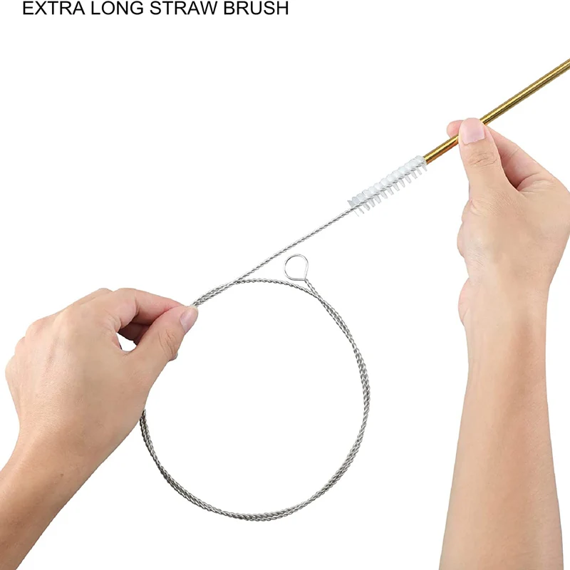59 inches Drain Brush Flexible Nylon Brush For Cleaning Sunroof Drain Refrigerator Drain Aquarium Filter Siphon Hose Drain