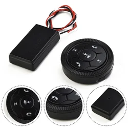 Auto Steering Wheel Controller 46mmx12mm Universal Cars Steering Wheel GPS Wireless Button Key Volume Remote Control Tools