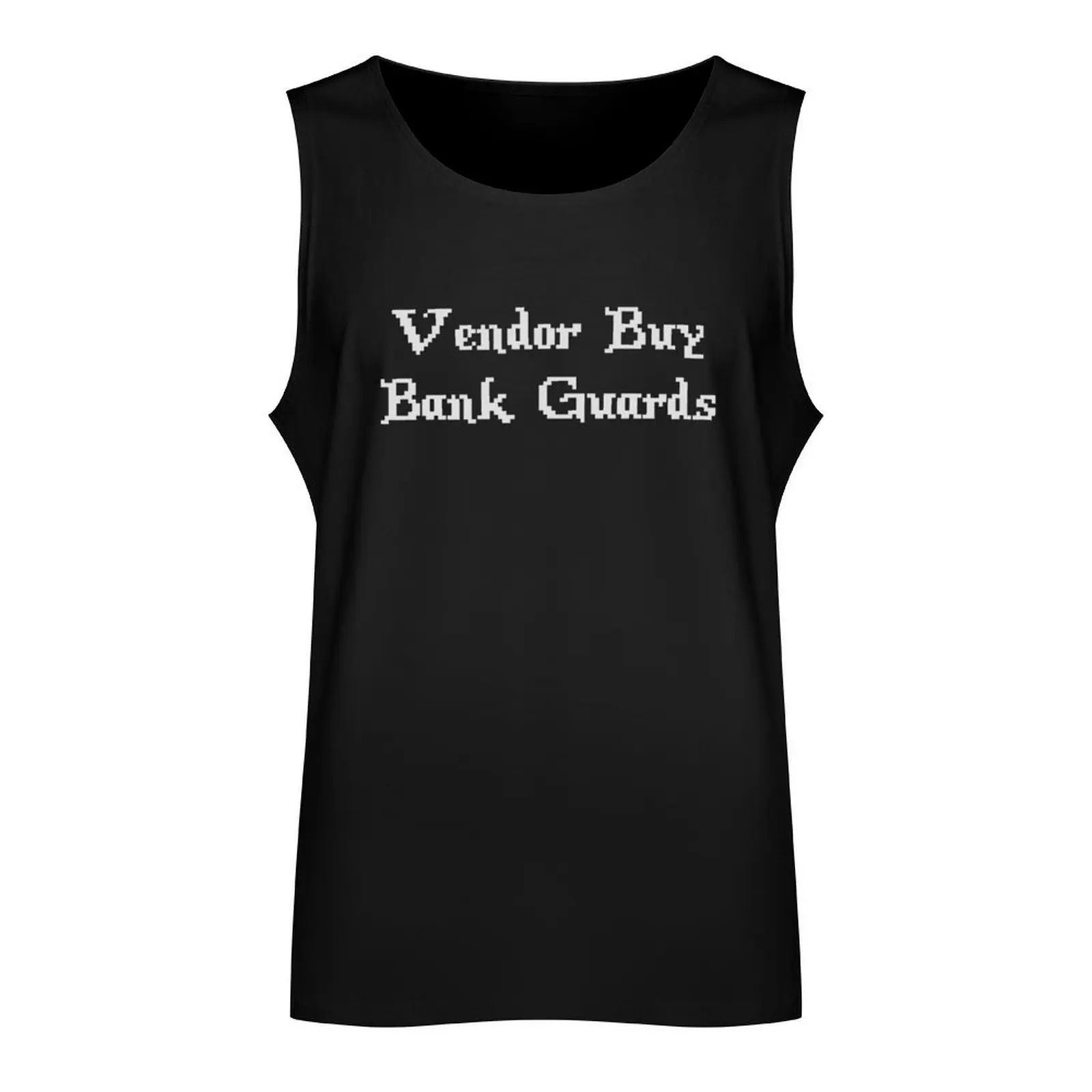 Vintage Online Gaming Vendor Buy Bank Guards Tank Top Fitness men clothing T-shirt men gym top Men's gym articles