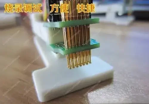 1.27mm 3P to 12P Single Row Double Row Test Stand PCB Clip Fixture Fixture Probe Download Program Programming Burn