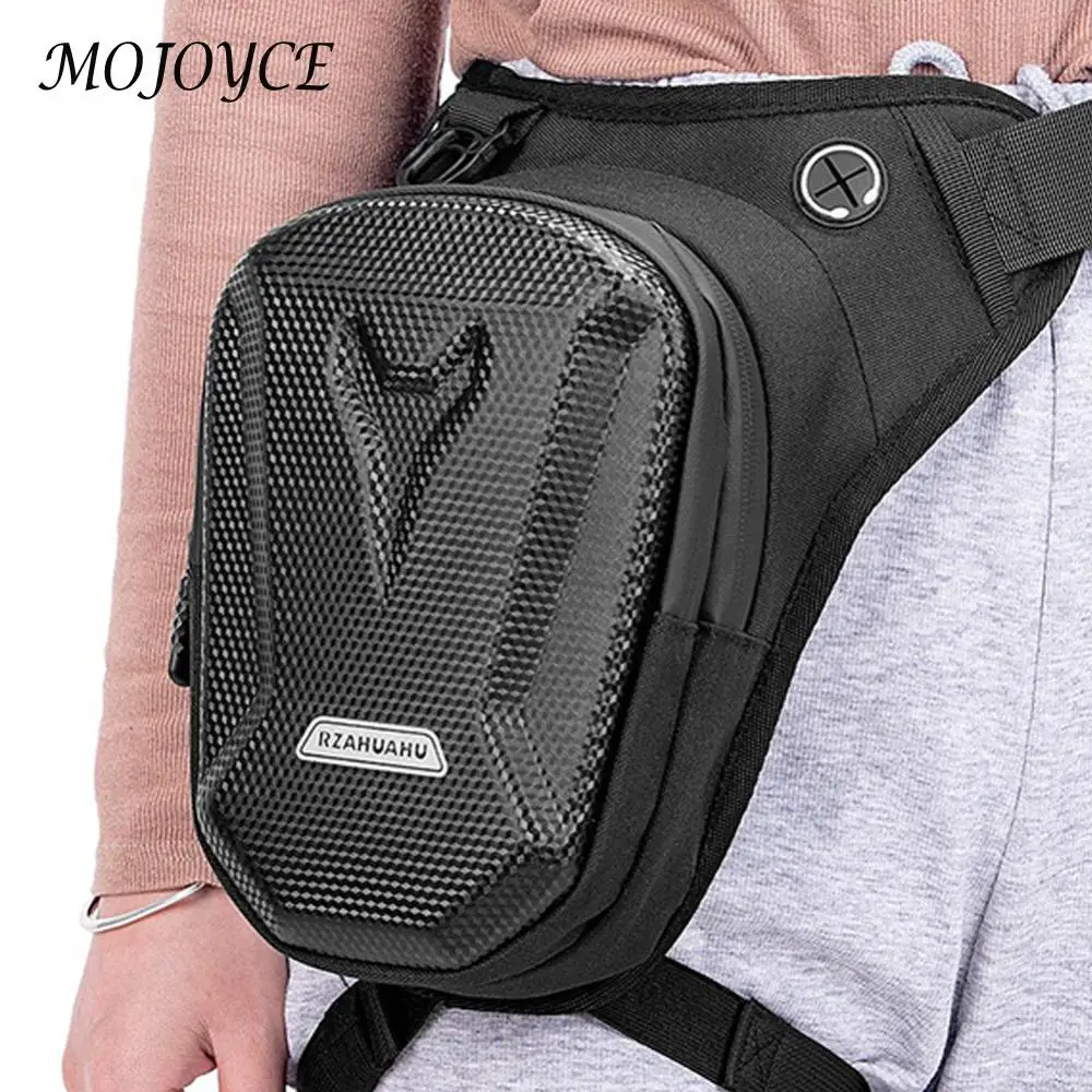 RZAHUAHU bolsa lateral para pierna de motocicleta, carcasa dura, paquete de cintura para teléfono