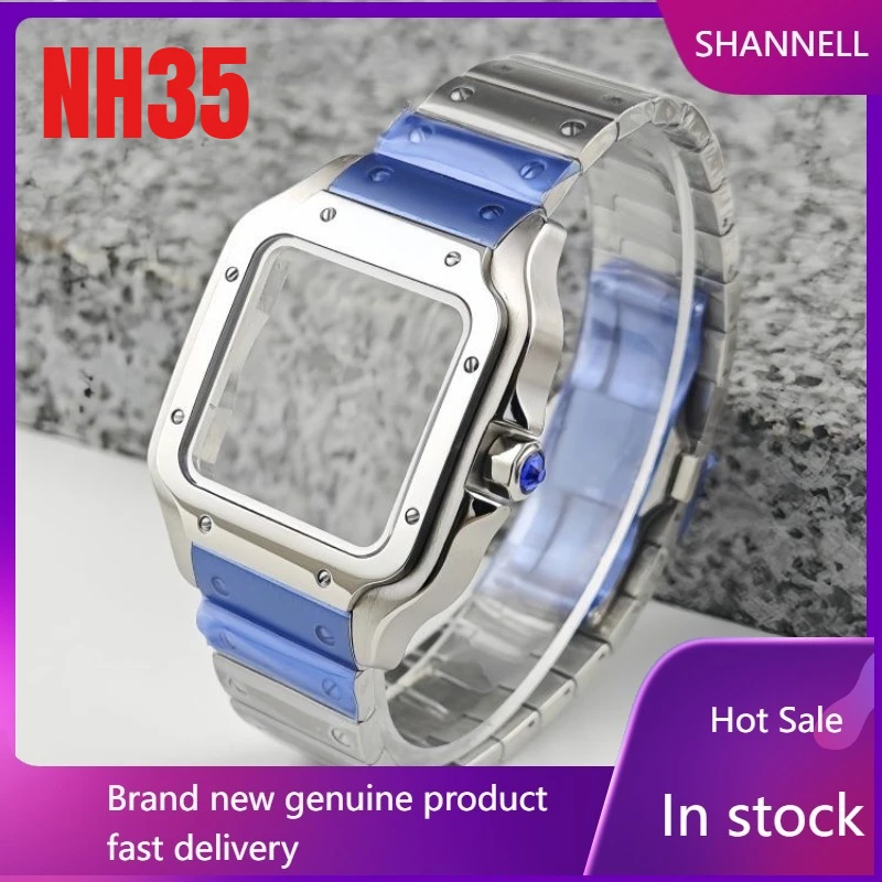 

Genuine NH35 case 38mm mechanical watch waterproof watch DIY modification assembly mechanical watch accessories