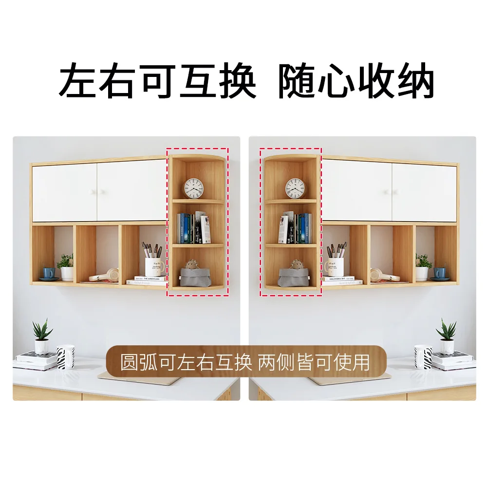 Decorative hanging cabinet corner bedroom bookshelf shelf cabinet suspended bookcase punching free living ro