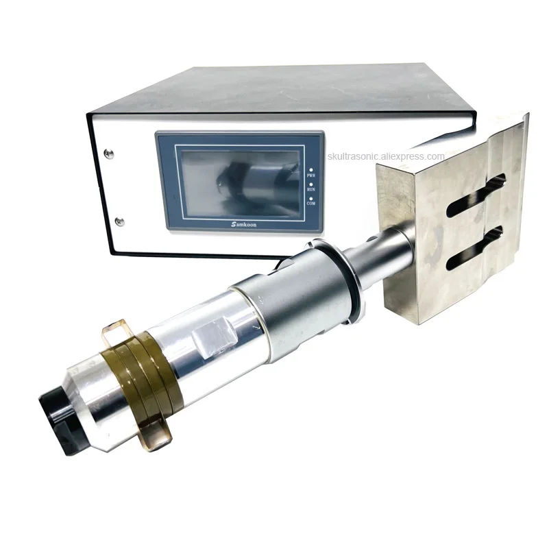 20khz/2000W Digital Auto Frequency Ultrasonic Welding Generator And Transducer Horn For Industrial Plastic Welder