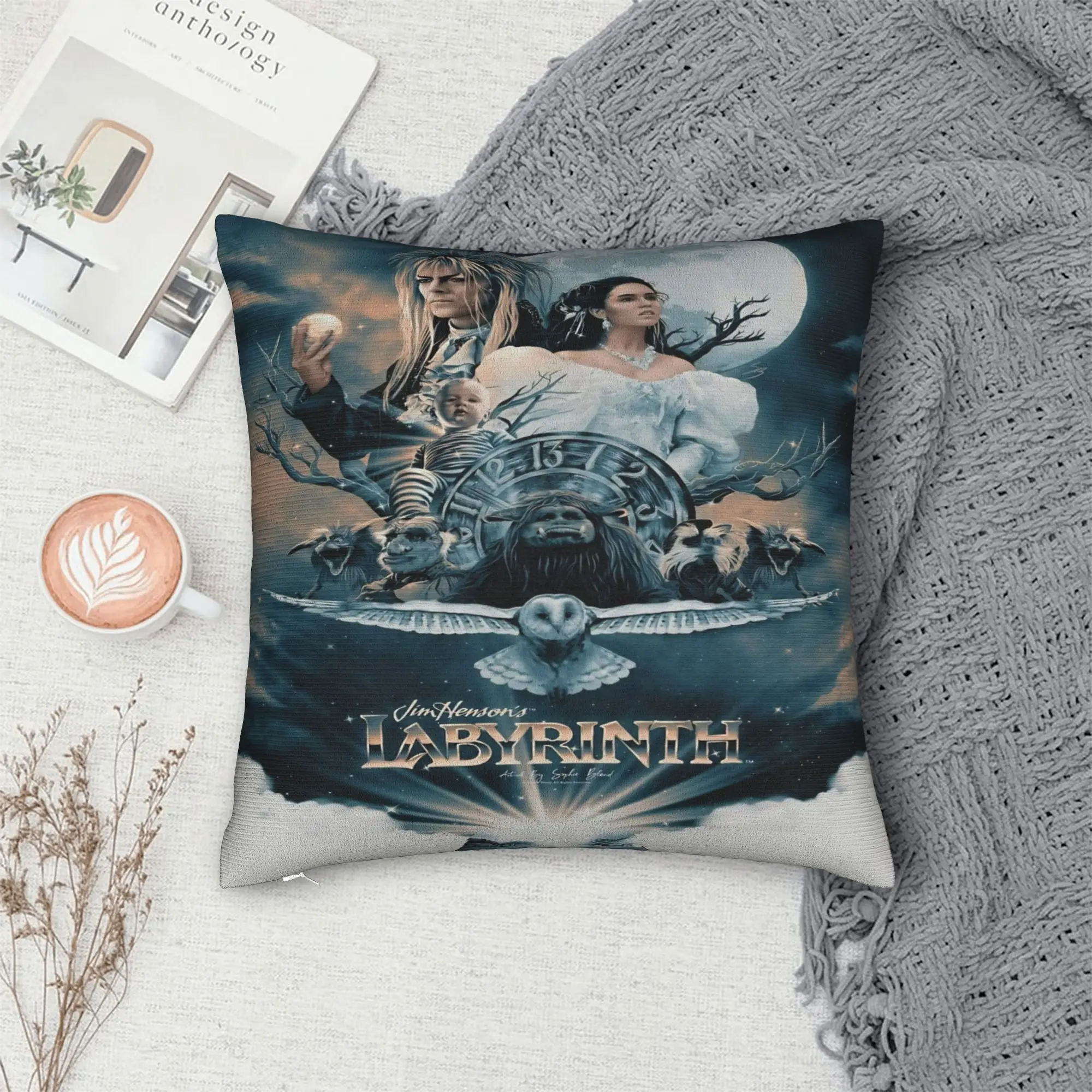 Trendy Living Room Labyrinth Movie Decor Pillowcases Stuff  Pillow Cover Zippered Multi-Size
