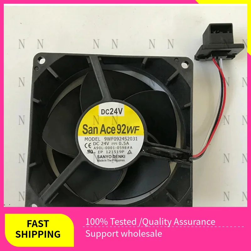 

YJJ FOR Sanyo A90L-0001-0598 Fanuc Cooling Fan 9WF0924S2031 90*90*32mm 24V 0.5A