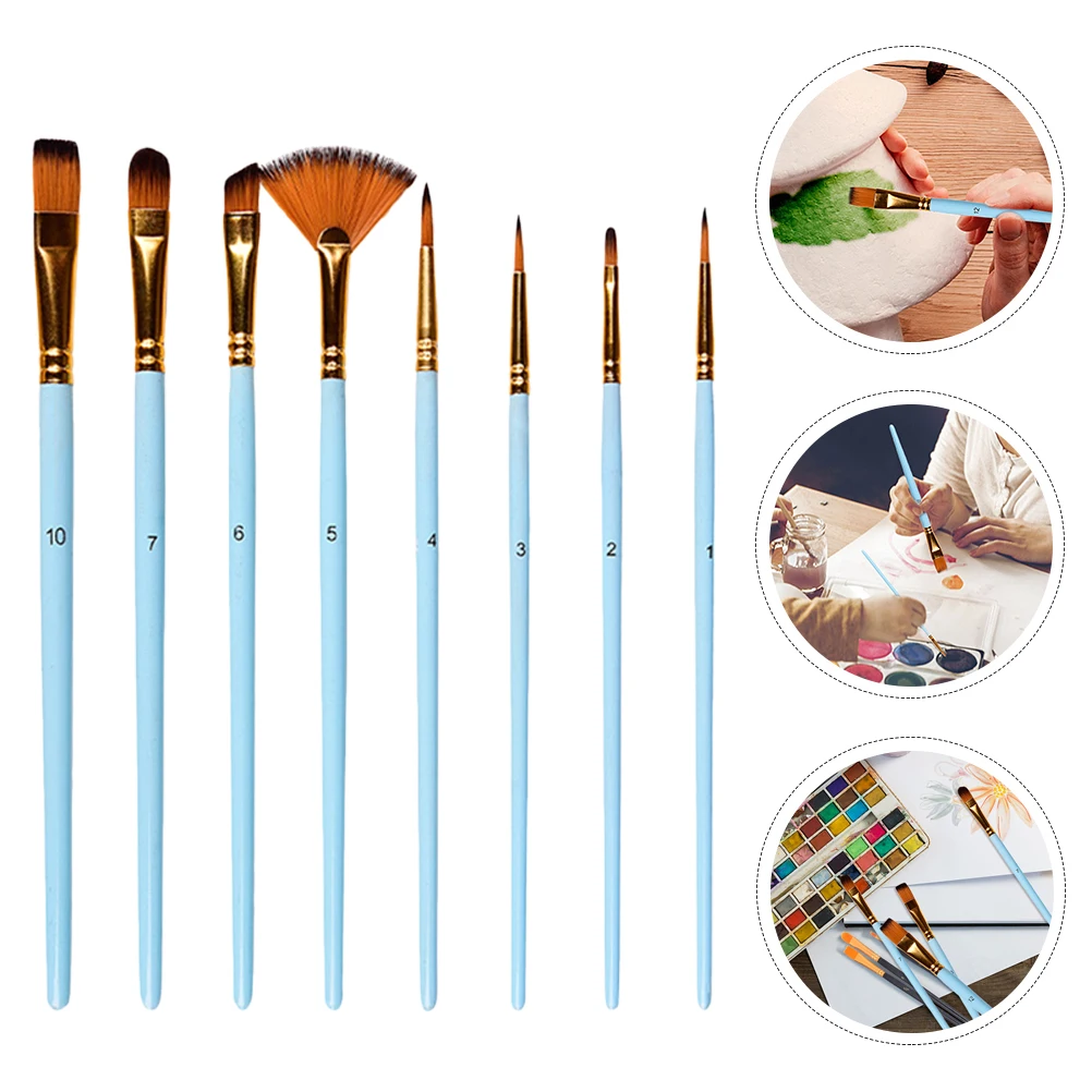 

Two-color Brush Set Watercolor Painting Oil Art Craft Gouache Paintbrushes for Acrylic