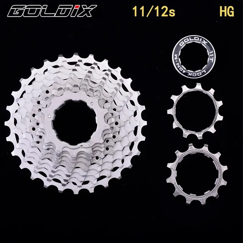 

GOLDIX 11S/12Speed Ultra Light Road Bike Freedom Wheel 28T/32T/34T36T CNC Hollow Out Flywheel HyperGlide System Accessory