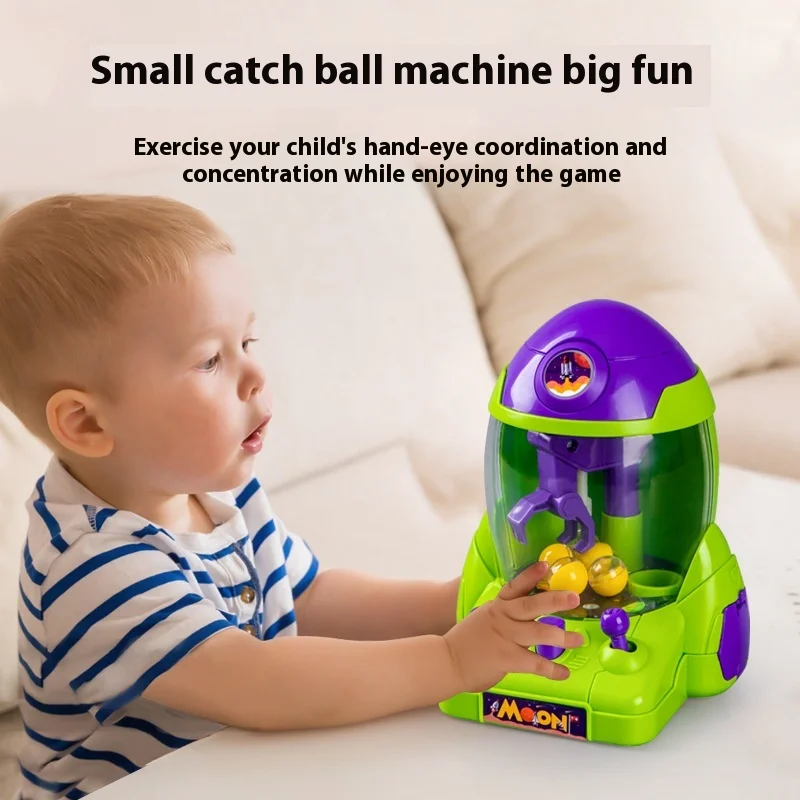 Máquina para atrapar bolas de cohete espacial, máquina de garra de simulación, rompecabezas, juego interactivo para padres e hijos, juguete para regalo para niños, venta al por mayor