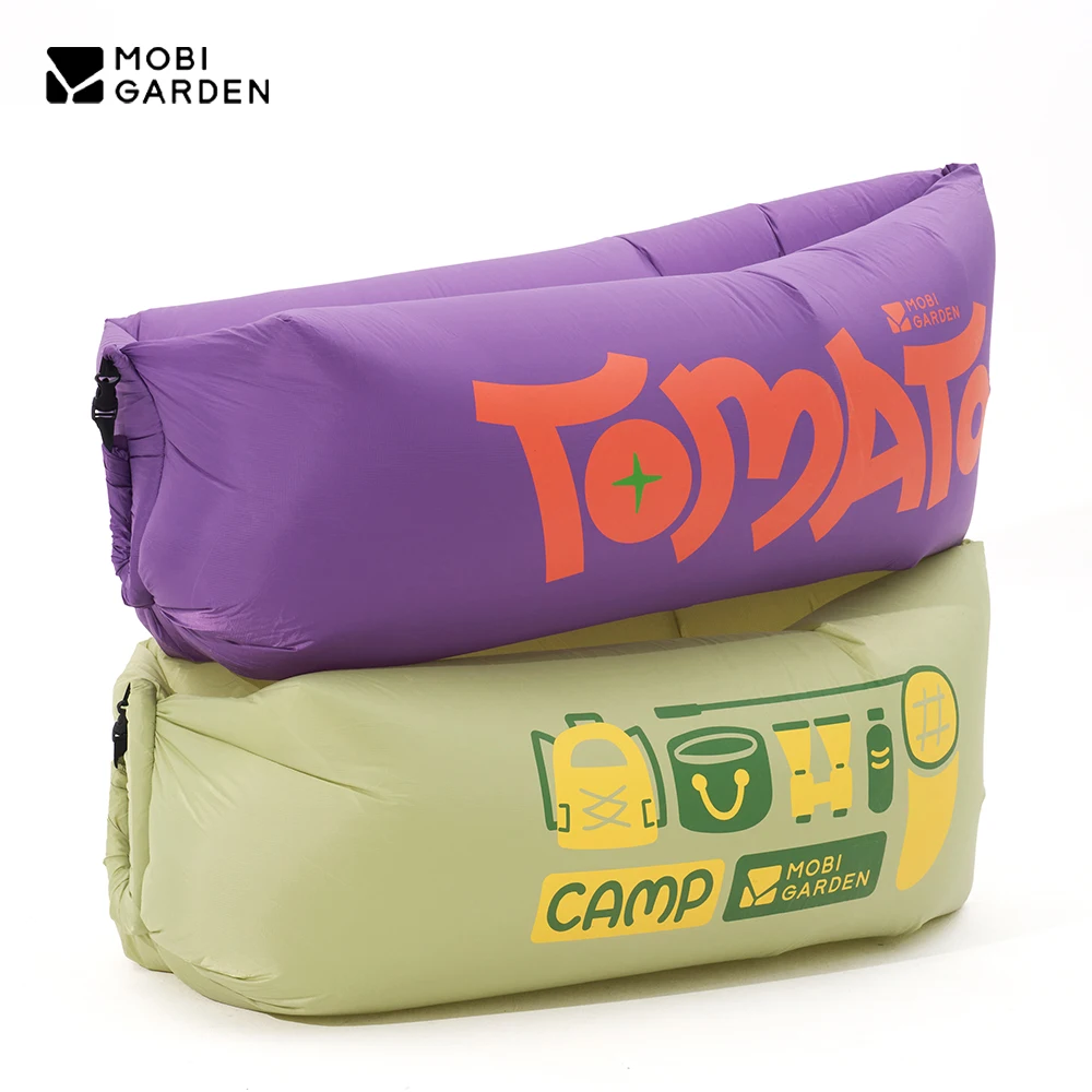 MOBI GARDEN-sofá inflable portátil para acampar, cama cómoda de moda inflable automática para acampar, colchoneta de aire para exteriores
