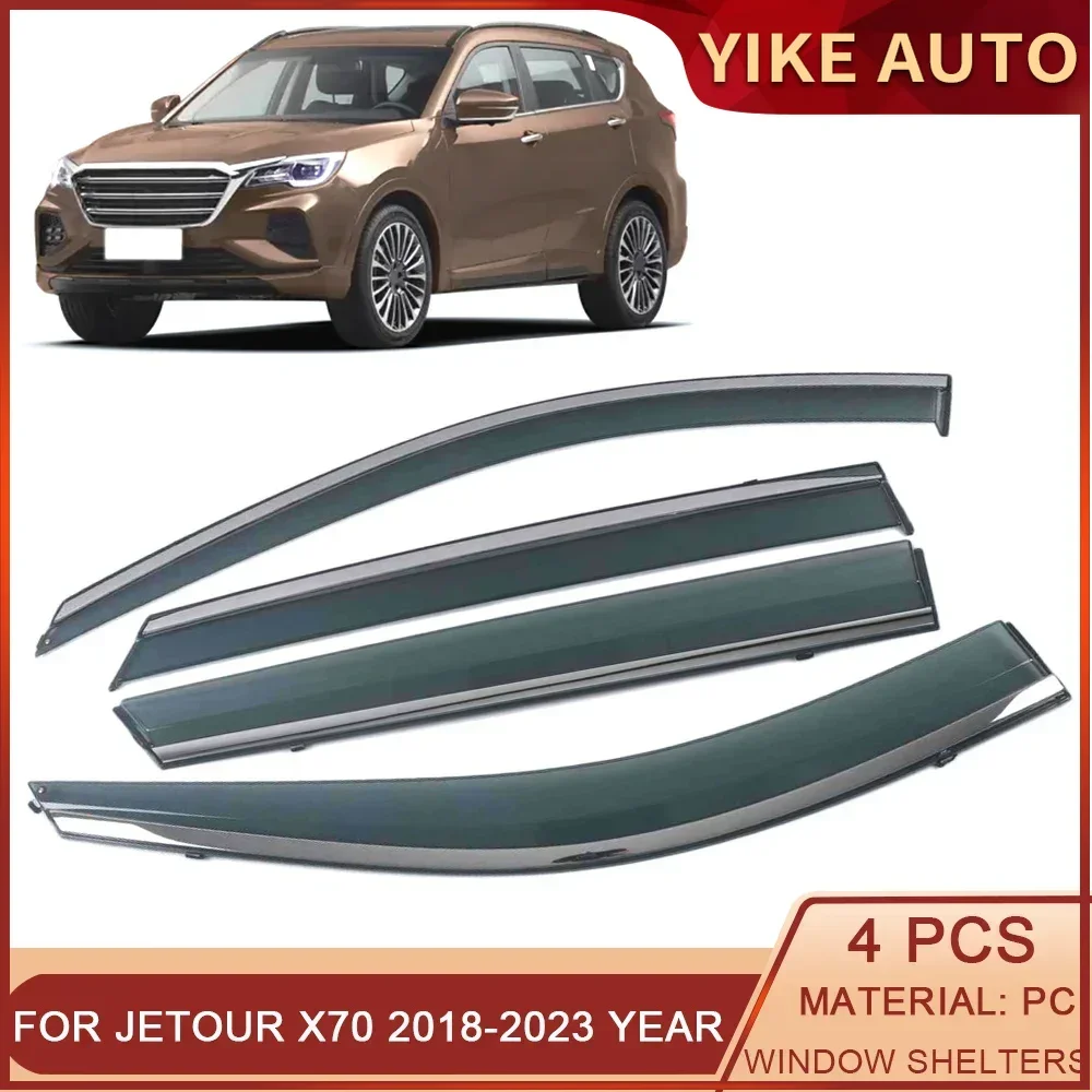 

For Jetour X70 2018-2023 Car Window Sun Rain Shade Visor Shield Shelter Protector Cover Sticker Exterior Accessories