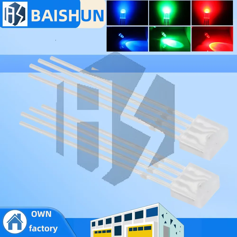 10PCS F5 5Mm Rgb Le…