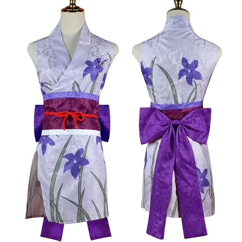 Anime Figures Nico Robin Cosplay Costume Digital Printing Kinomo Uniform Wig Outfit For Girl Halloween Carnival Party Comic Con - view 5