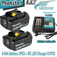 Original Makita 18V 6.0Ah Battery for Makita18V Power Tool DDF487 DTW700 DGA404 DHP487 DTD173 lithium-ion Battery Replacement