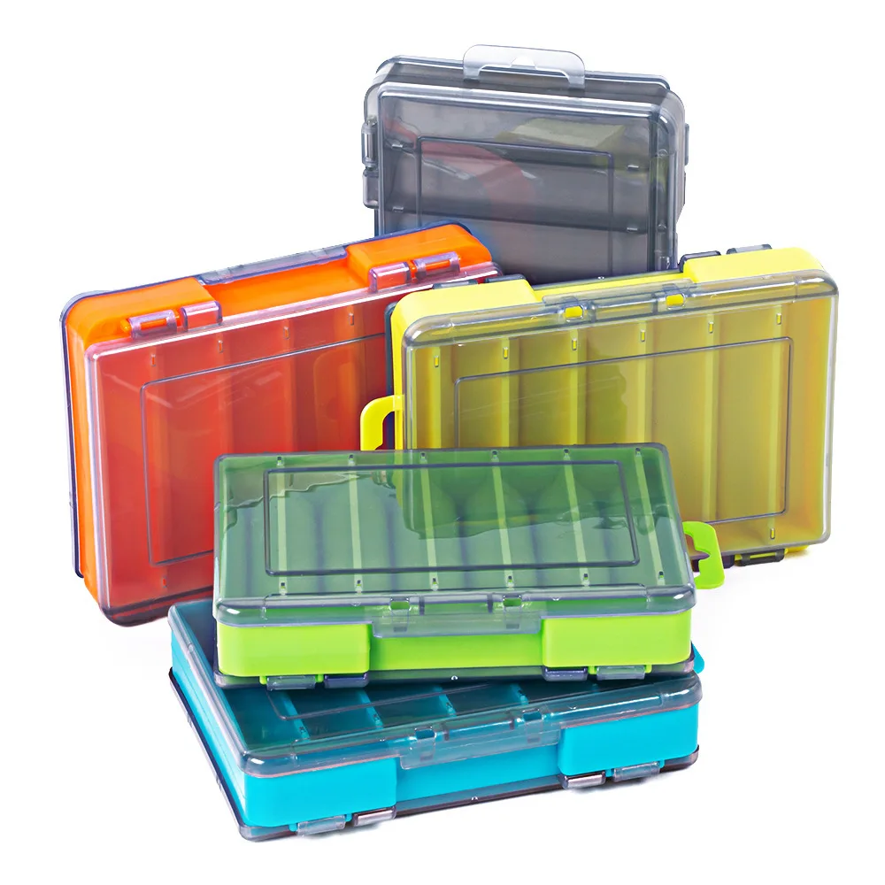 Fishing Tackle Box Storage Carp Container Case for Artificial Baits Lures Fly Waterproof Accessories Double Sided Fishing Tool