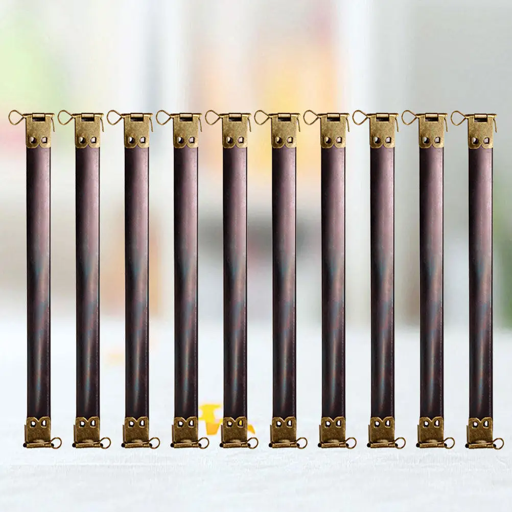 10Pcs Metal Internal Flex Frames Bronze DIY Handbag Hinges Replacement Spring Clips for Coin Purse Clasp Bag Accessories