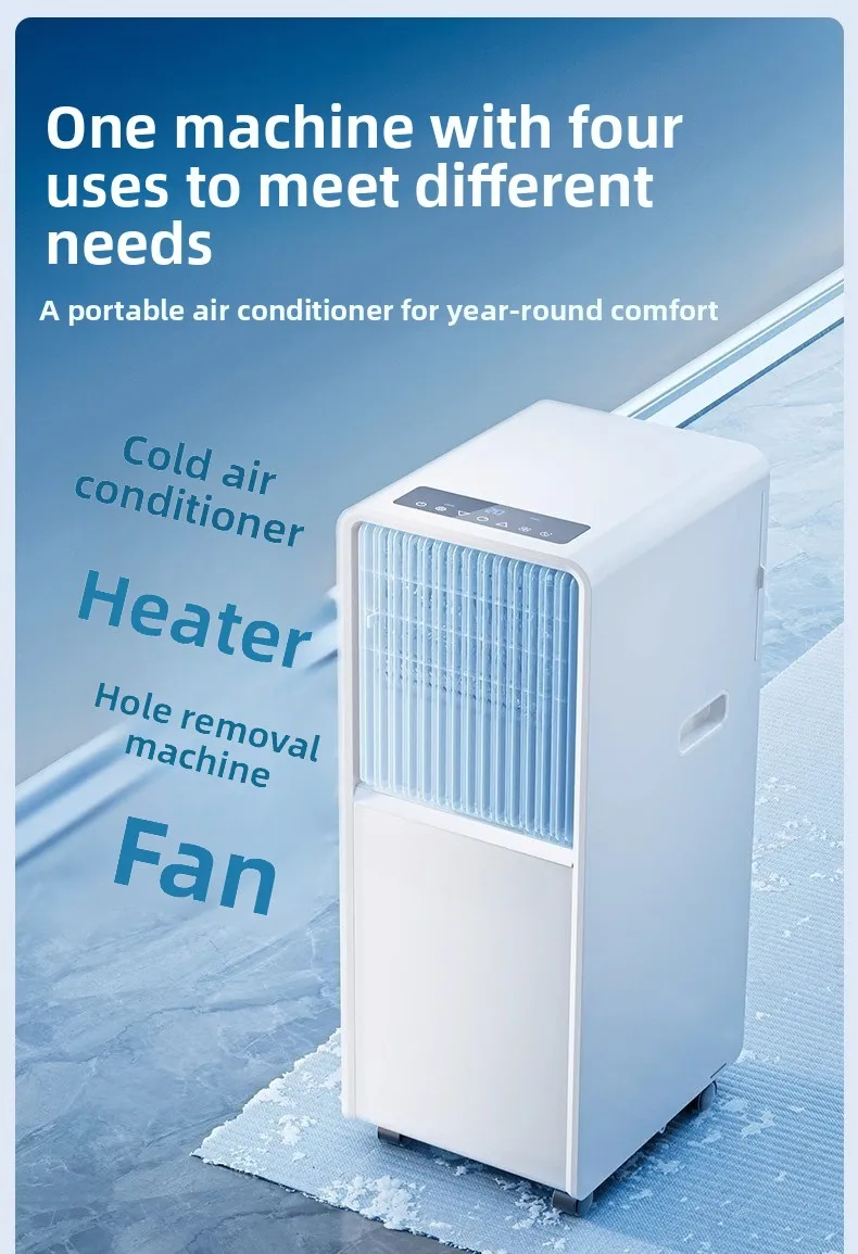 All In One Portable Compressor Air Conditioner No External Unit Mobile Cooling Aircon For Dorm Rental Room