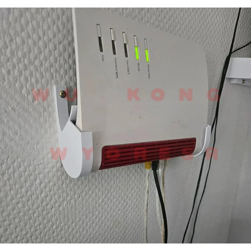 Router Wall Tray For FritzBox 7590 AX Good Airflow Design Sustain Stable Circulation Around Continuously Running Router Hardware