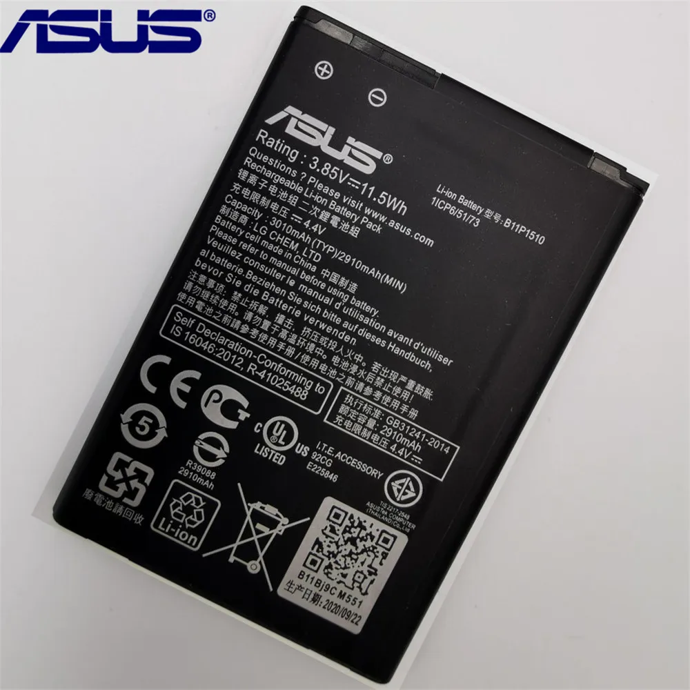 Original ASUS ZB551KL Phone Battery For ASUS ZenFone Go TV ZB551KL X013DB 3010mAh B11P1510 3010mAh