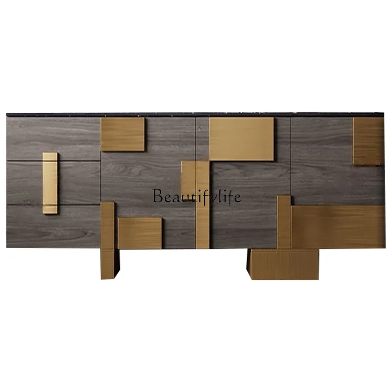 

ls 42Light luxury entrance cabinet Creative living room Display cabinet Italian TV cabinet
