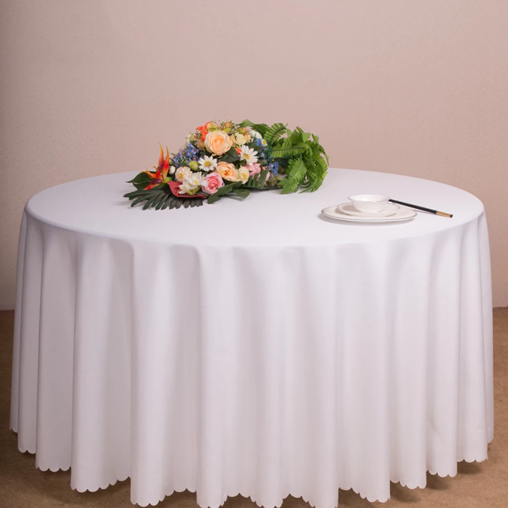 Table Cover Round Desk Protector Tablecloth Wedding Hotel Centerpieces