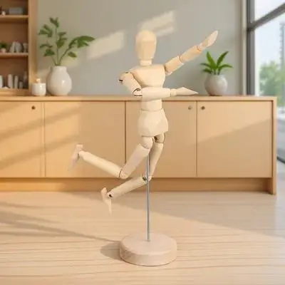 

Drawing Mannequin Artist Wood Flexible Body Figure Movable Joints Adjustable For Sketching Painting Human Figure