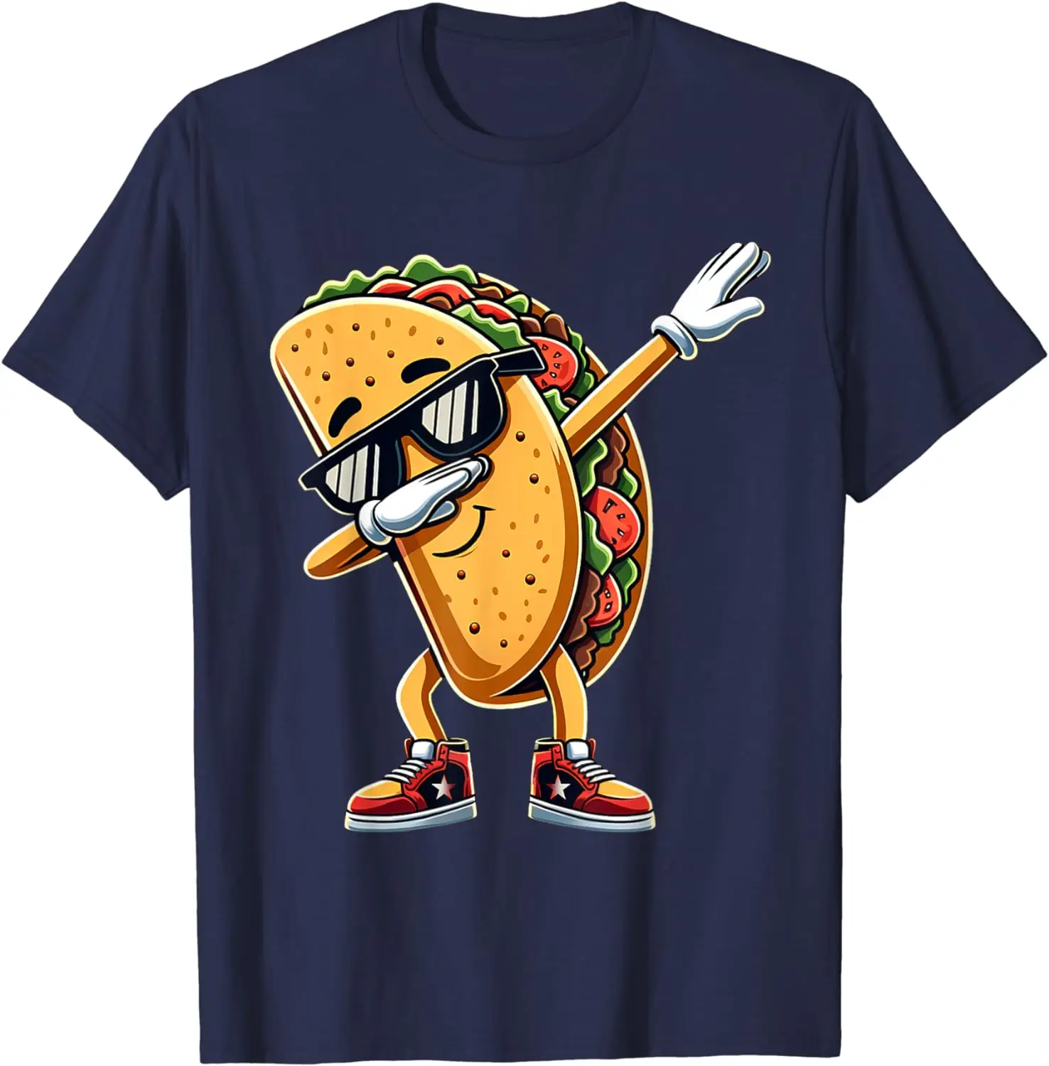 Cinco De Mayo Dabbing Taco Funny Mexican Food Boys Girl Kids T-Shirt Funny Corn Cake Printing Hip-hop Streetwear Sense of Pride